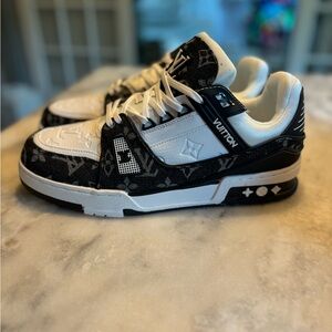 Louis Vuitton Black and White Sneakers